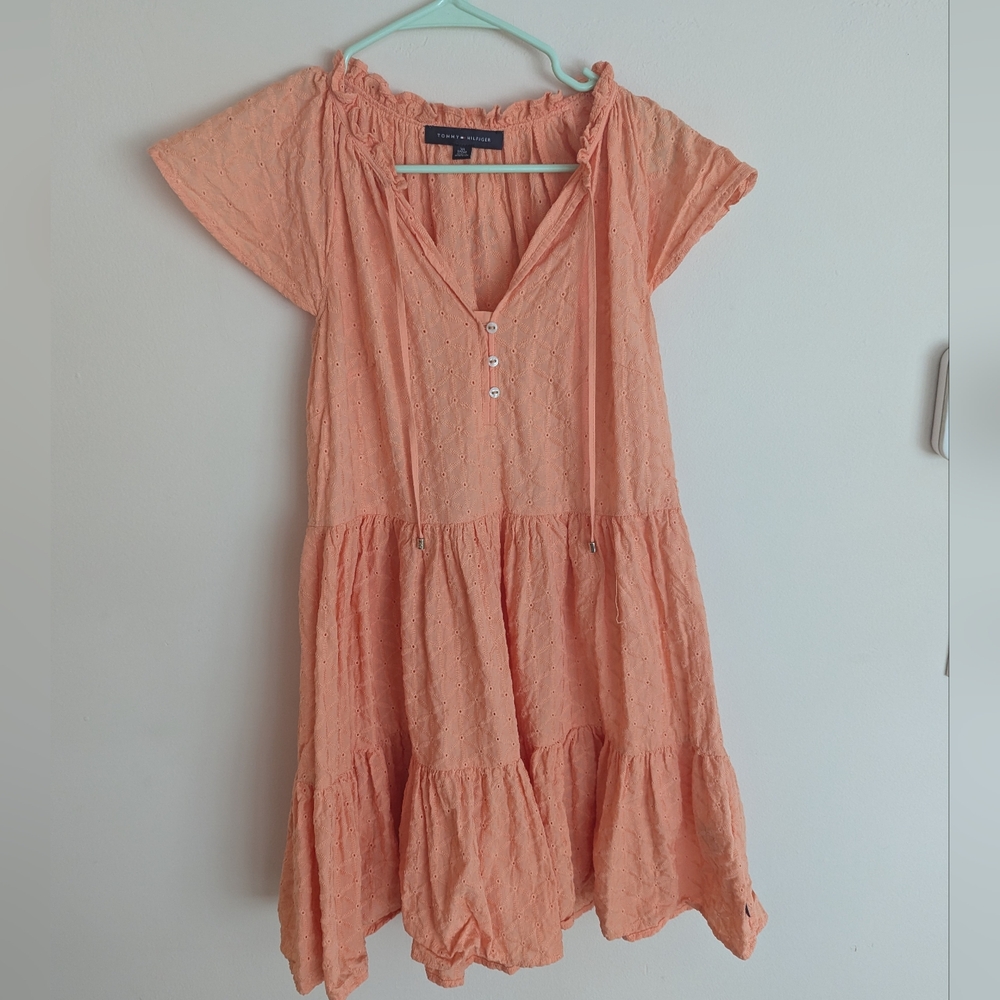 Tommy Hilfiger babydoll eyelet dress